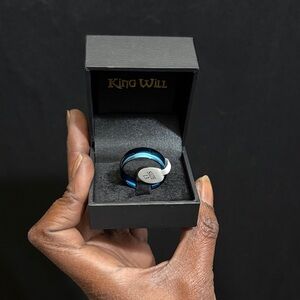 💥NI💥 King Will Blue and Silver Men's Ring